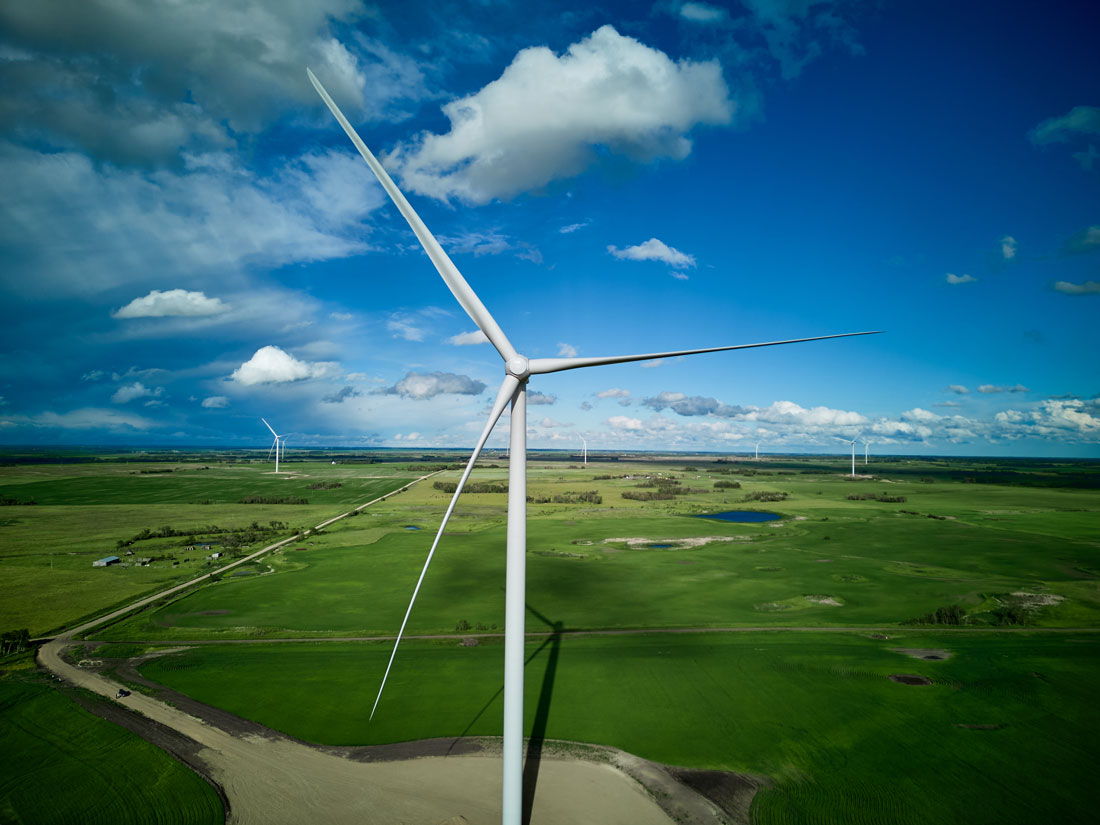 Bekevar wind farm in Canada