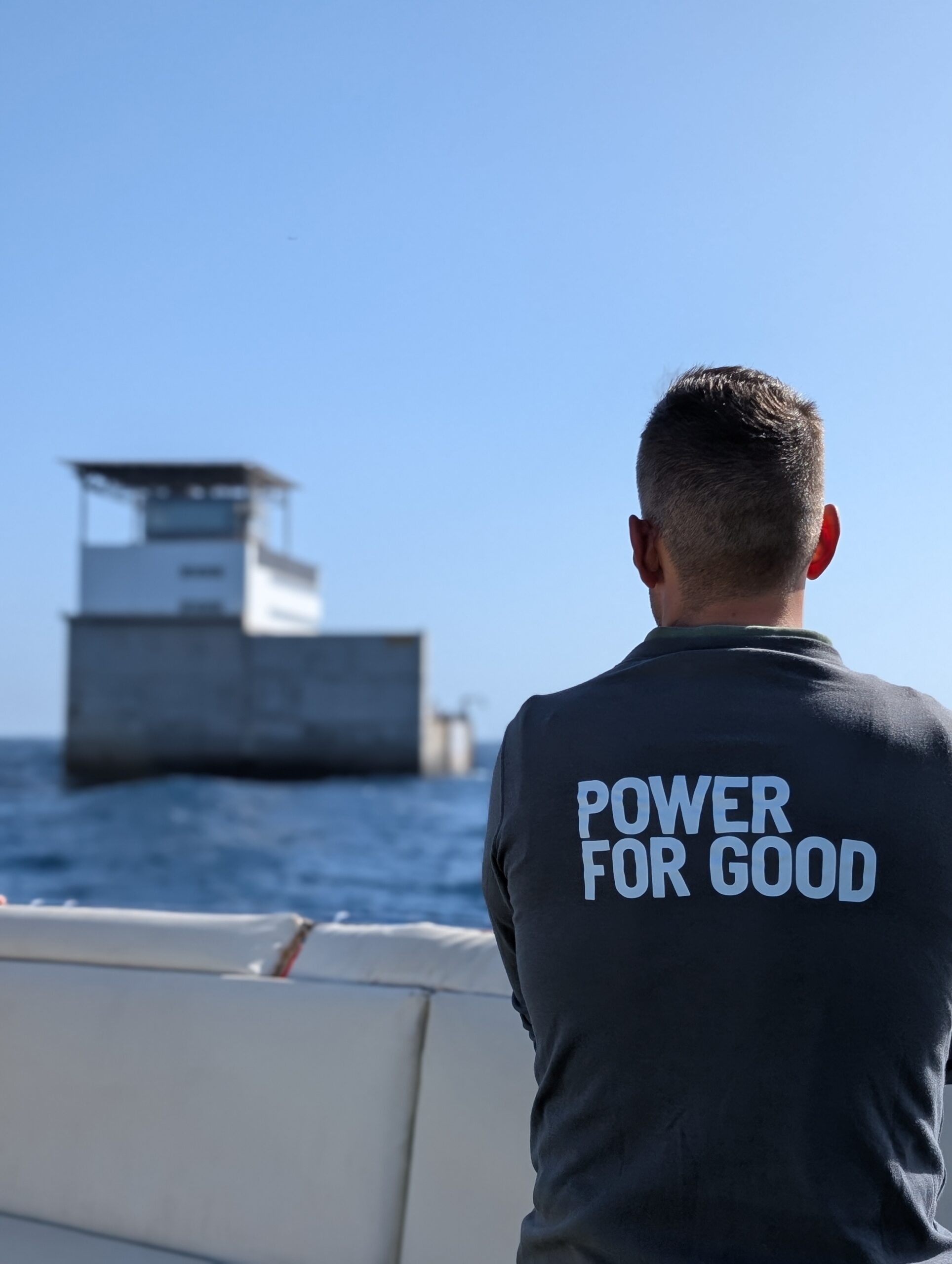 Man standing on boat